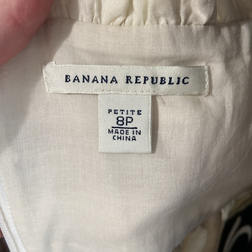 Banana Republic linen halter animal print maxi dress - Picture 7 of 8
